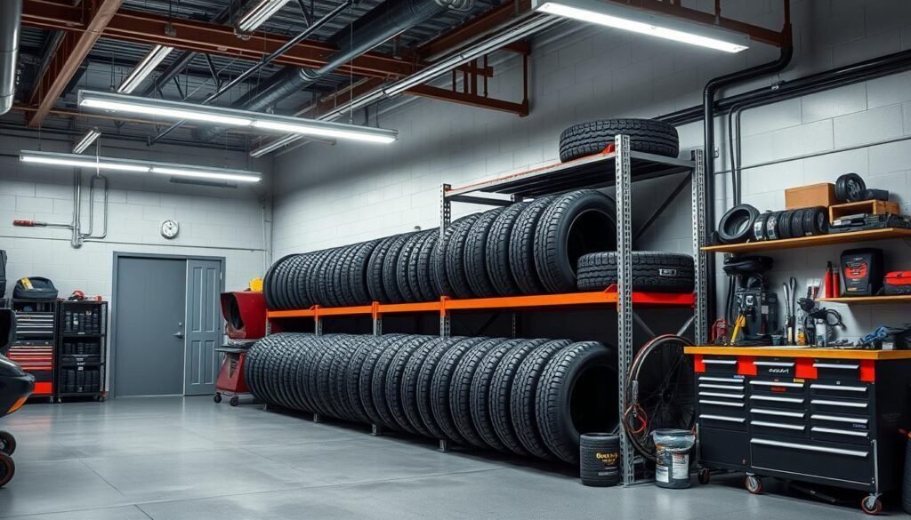 tire rack installation