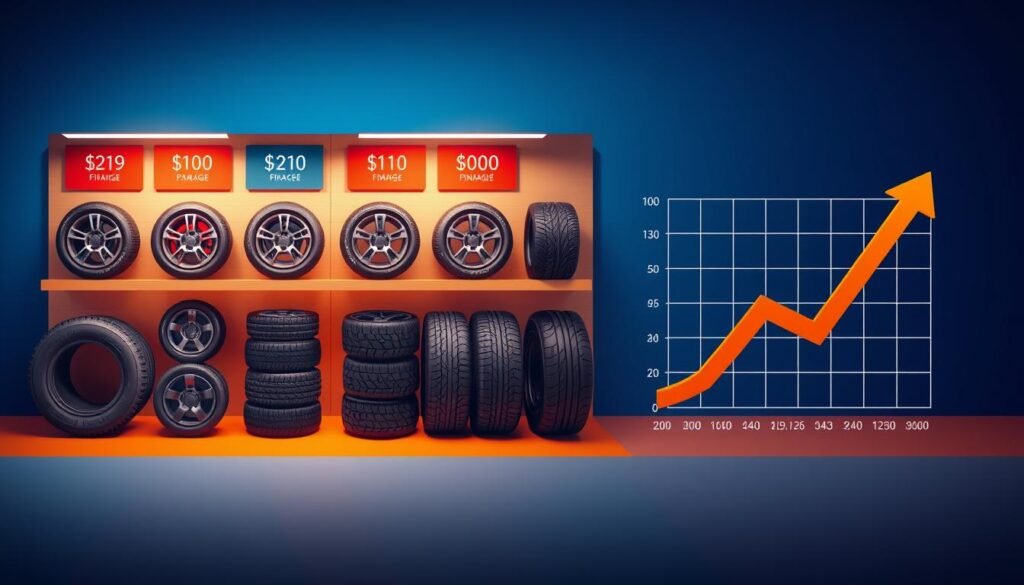 Competitive pricing options for tire packages and financing services at Hibdon Tires Plus